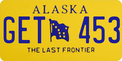 AK license plate GET453