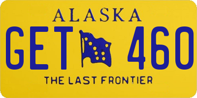 AK license plate GET460