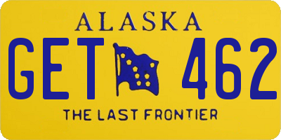 AK license plate GET462