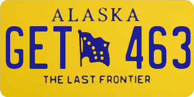 AK license plate GET463