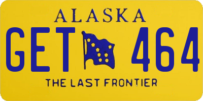 AK license plate GET464