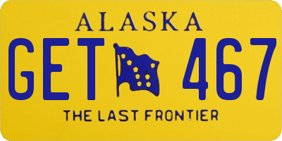 AK license plate GET467