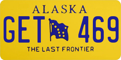 AK license plate GET469