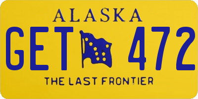 AK license plate GET472