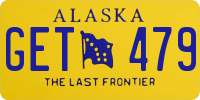 AK license plate GET479