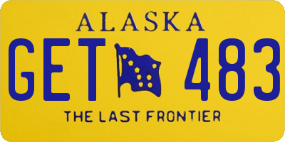 AK license plate GET483