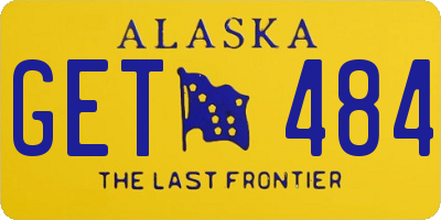 AK license plate GET484