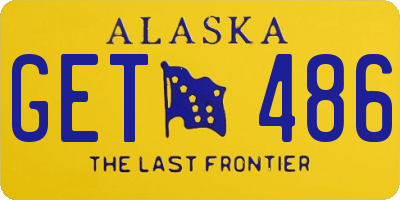 AK license plate GET486