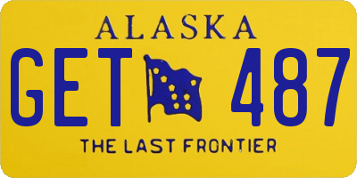 AK license plate GET487