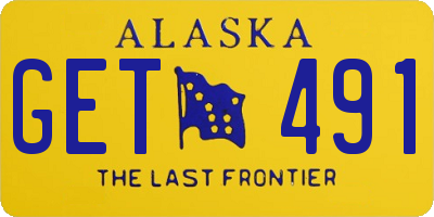 AK license plate GET491