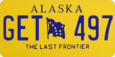 AK license plate GET497