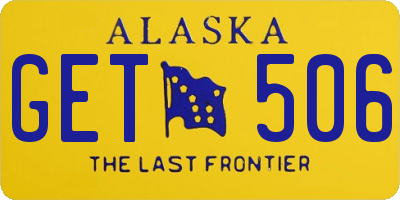 AK license plate GET506