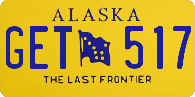 AK license plate GET517