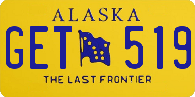 AK license plate GET519