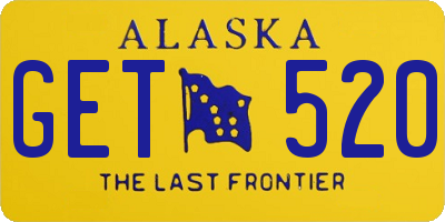 AK license plate GET520