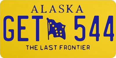 AK license plate GET544