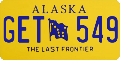 AK license plate GET549