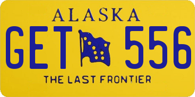 AK license plate GET556