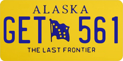 AK license plate GET561