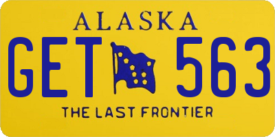 AK license plate GET563
