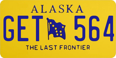 AK license plate GET564