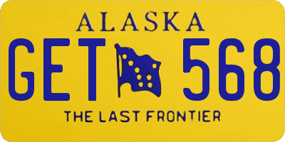 AK license plate GET568