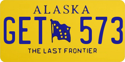 AK license plate GET573
