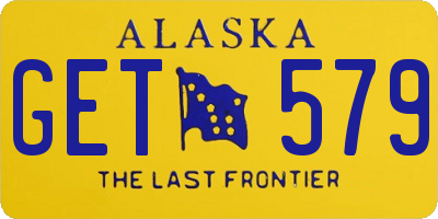 AK license plate GET579