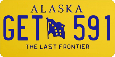 AK license plate GET591