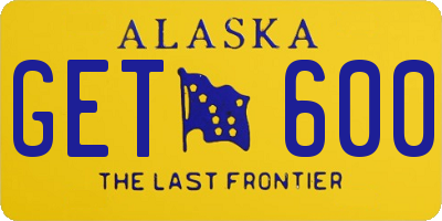 AK license plate GET600
