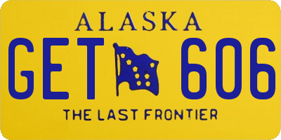 AK license plate GET606