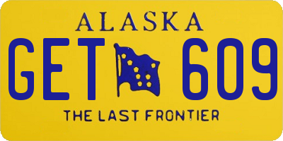 AK license plate GET609