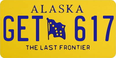 AK license plate GET617