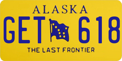 AK license plate GET618