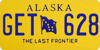 AK license plate GET628