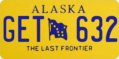 AK license plate GET632