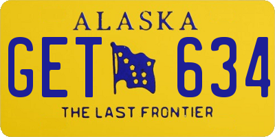 AK license plate GET634
