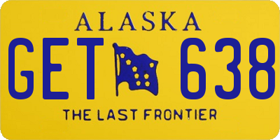 AK license plate GET638