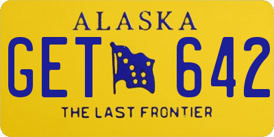 AK license plate GET642