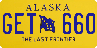 AK license plate GET660