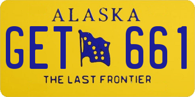 AK license plate GET661