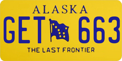 AK license plate GET663