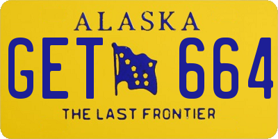 AK license plate GET664