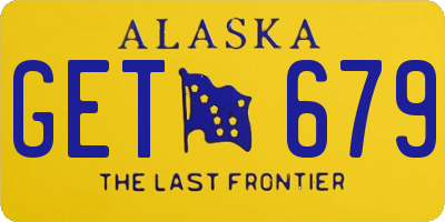 AK license plate GET679