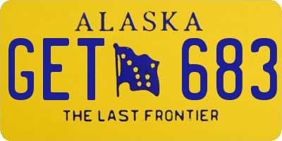 AK license plate GET683