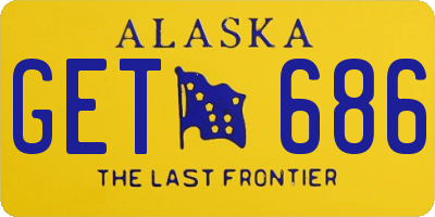 AK license plate GET686