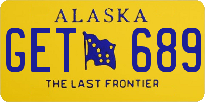 AK license plate GET689
