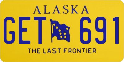 AK license plate GET691