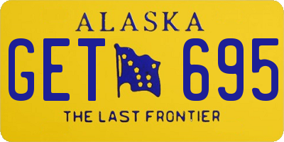 AK license plate GET695