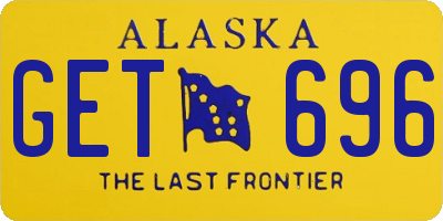 AK license plate GET696